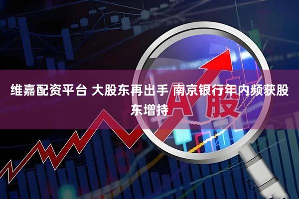 维嘉配资平台 大股东再出手 南京银行年内频获股东增持